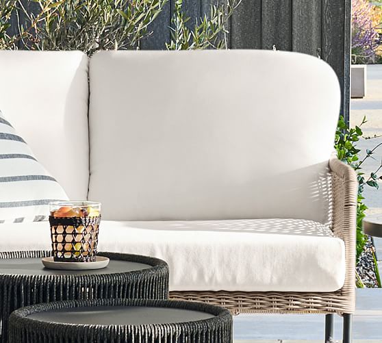 Tulum All Weather Wicker Outdoor Furniture Cushion Slipcovers Pottery Barn - Outdoor Furniture Pillow Slipcovers