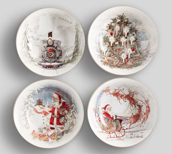 xmas plates and bowls