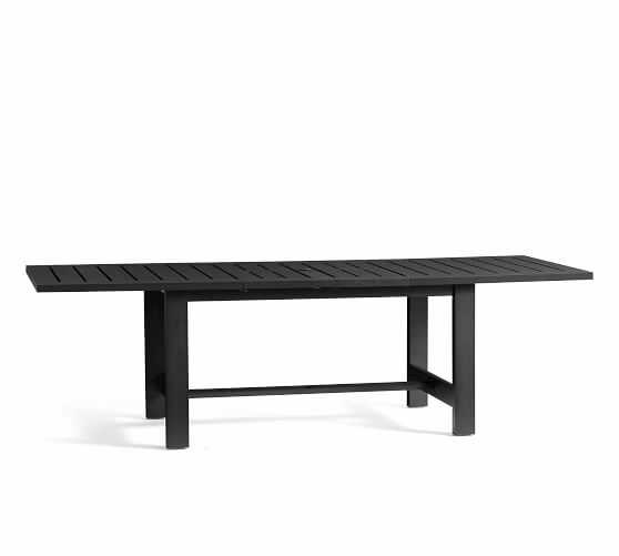 metal black dining table