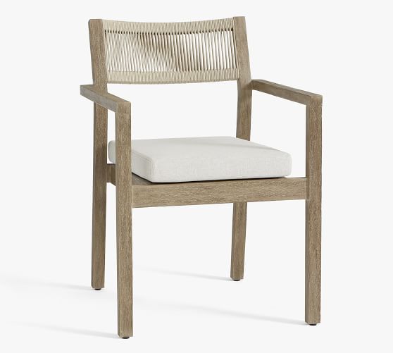 Indio Coastal Fsc Mahogany Rope Dining Chair Pottery Barn
