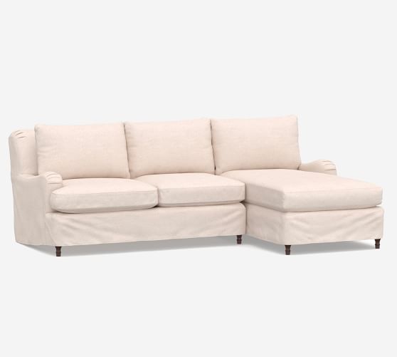 Carlisle Slipcovered Sofa Chaise Sectional Pottery Barn