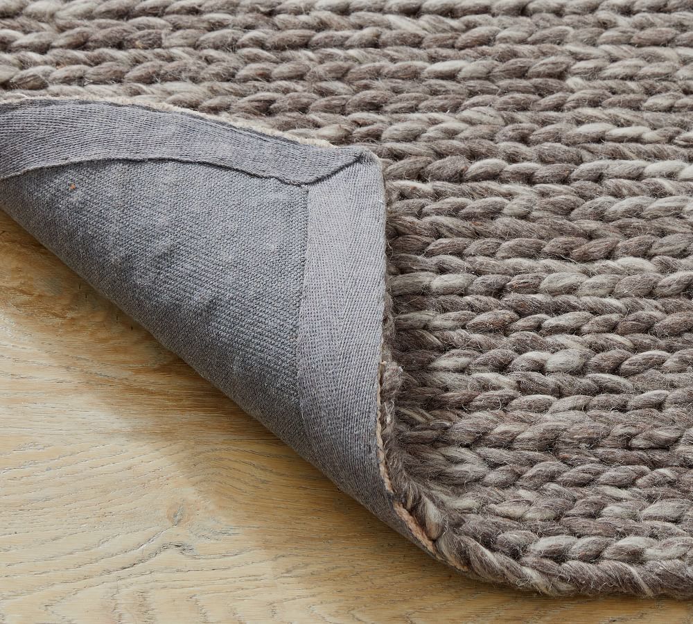 chunky knit sweater rug