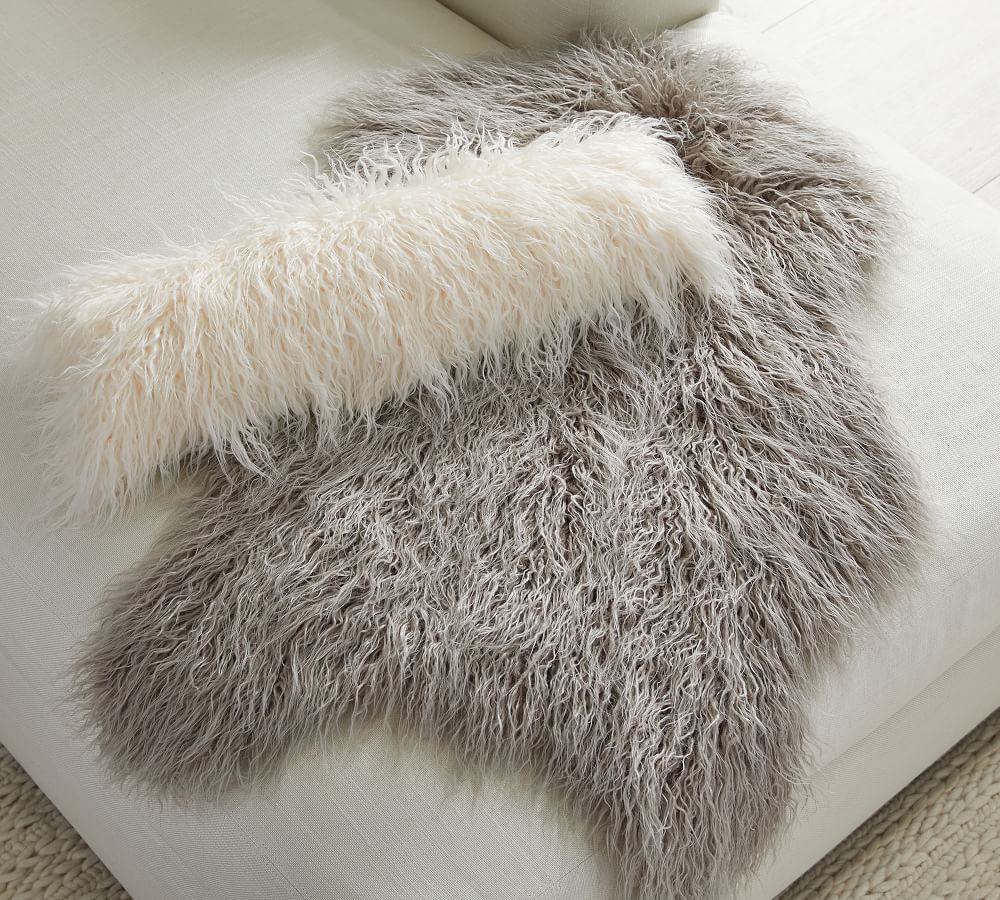 Mongolian Faux Fur Hide Pottery Barn