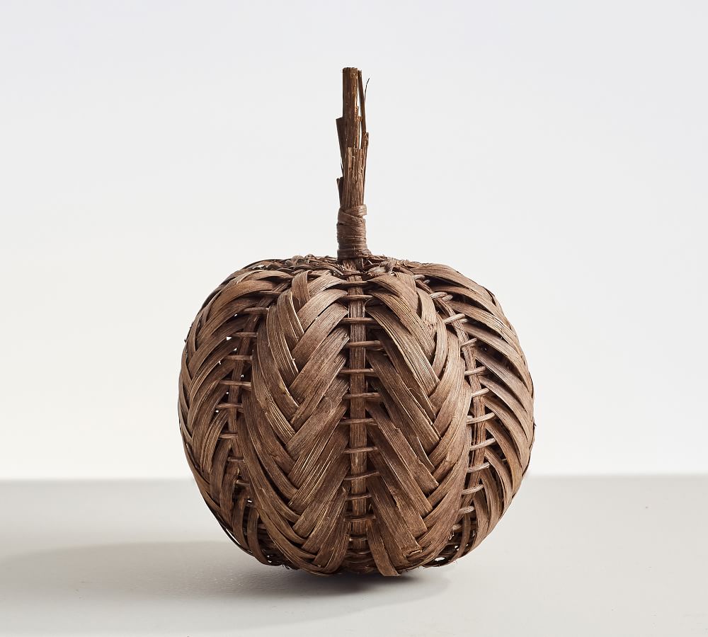 Natural Woven Pumpkins | Pottery Barn