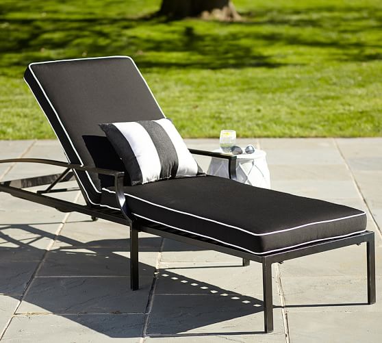 Riviera Single Outdoor Chaise Lounge Cushion Pottery Barn - Classic Outdoor Chaise Lounge Cushion Riviera Single Outdoor Chaise Lounge Cushion Pottery Barn - Classic Outdoor Chaise Lounge Cushion