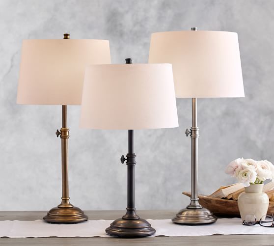 Chelsea Adjustable Table Lamp Pottery, Pottery Barn Lighting Table Lamps