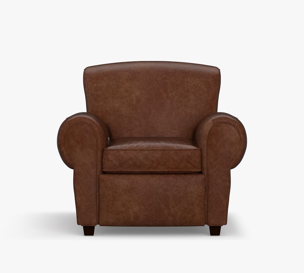 Manhattan Leather Power Recliner Pottery Barn