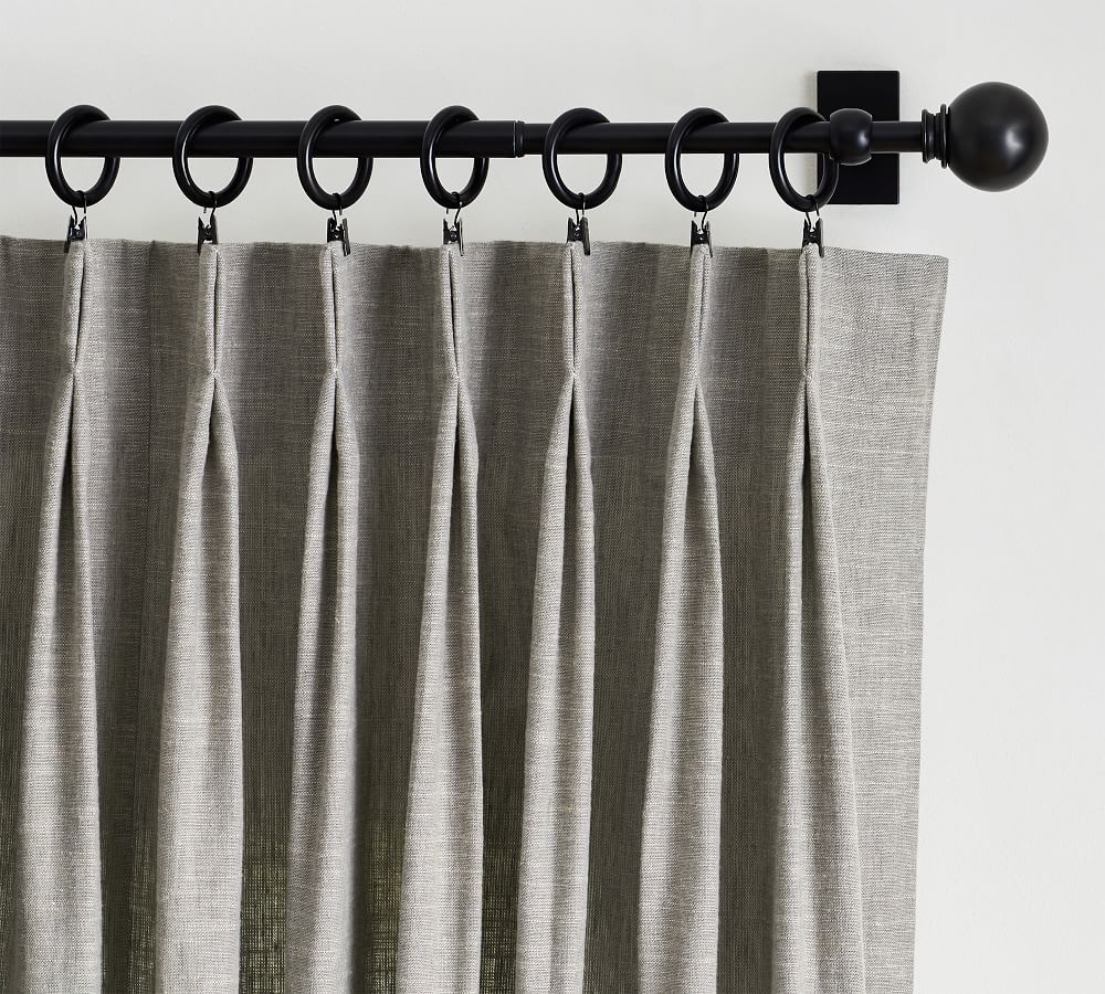 emery linen pinch pleat curtain