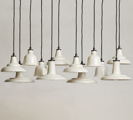 Ethan Metal Ceramic Linear Multi Light Pendant Pottery Barn