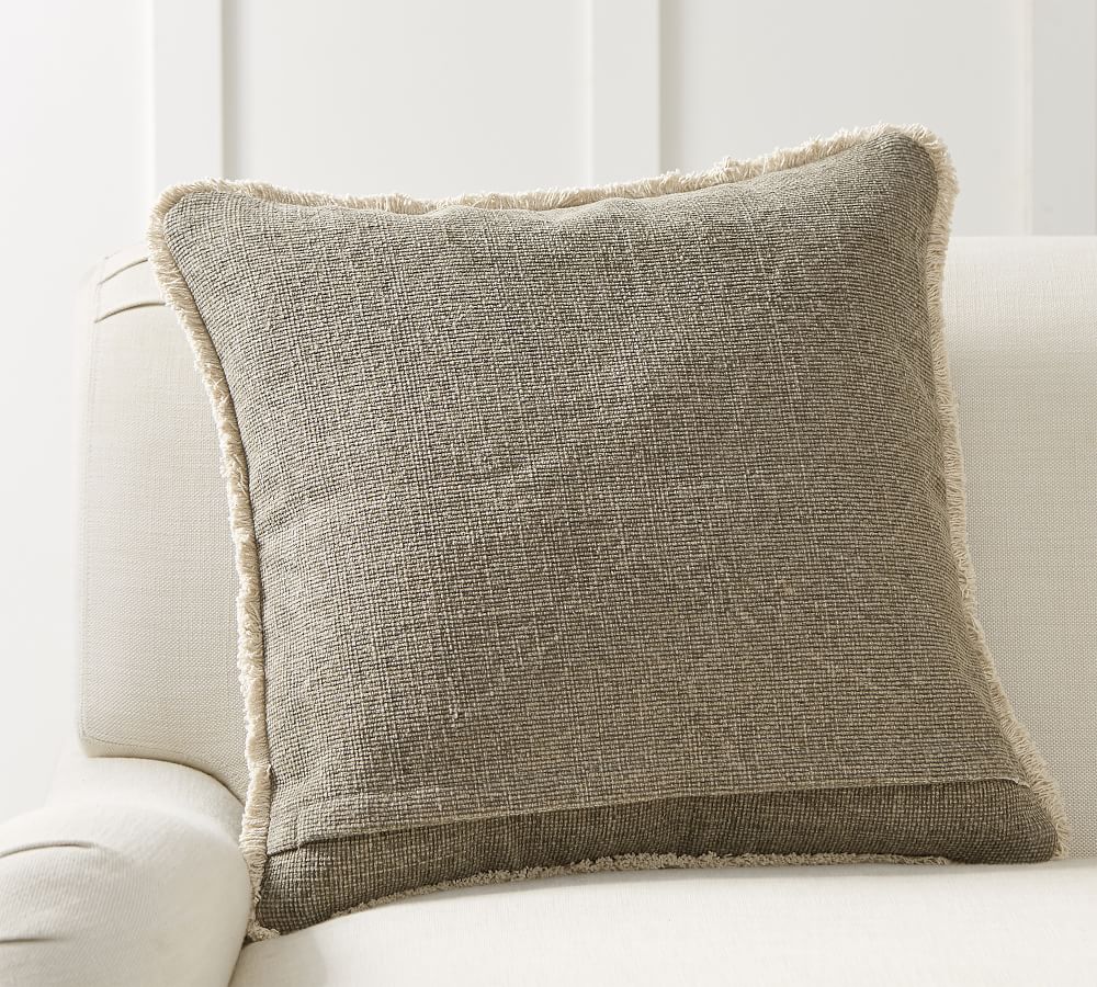 Mason Reversible Solid Striped Pillow Covers | Pottery Barn
