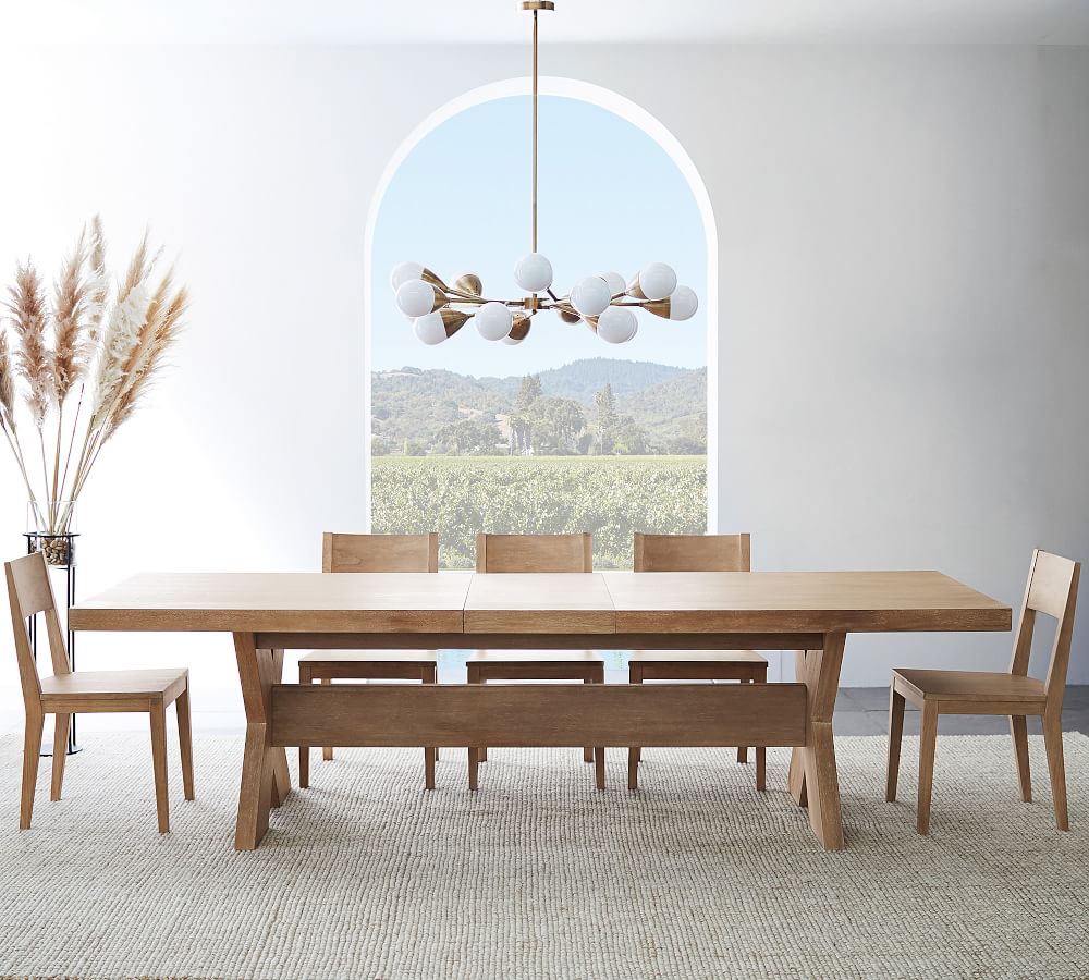 Modern Farmhouse Extending Dining Table Pottery Barn