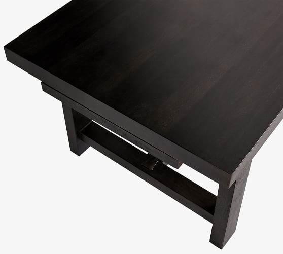 black dining table extendable