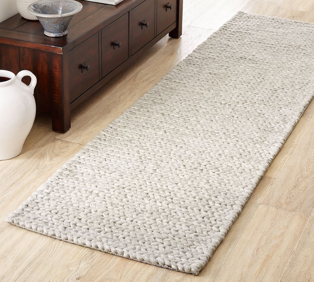 chunky knit sweater rug