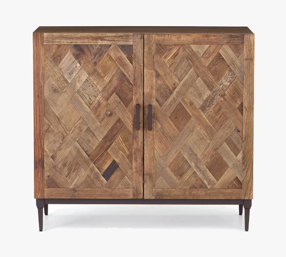 pottery barn parquet buffet