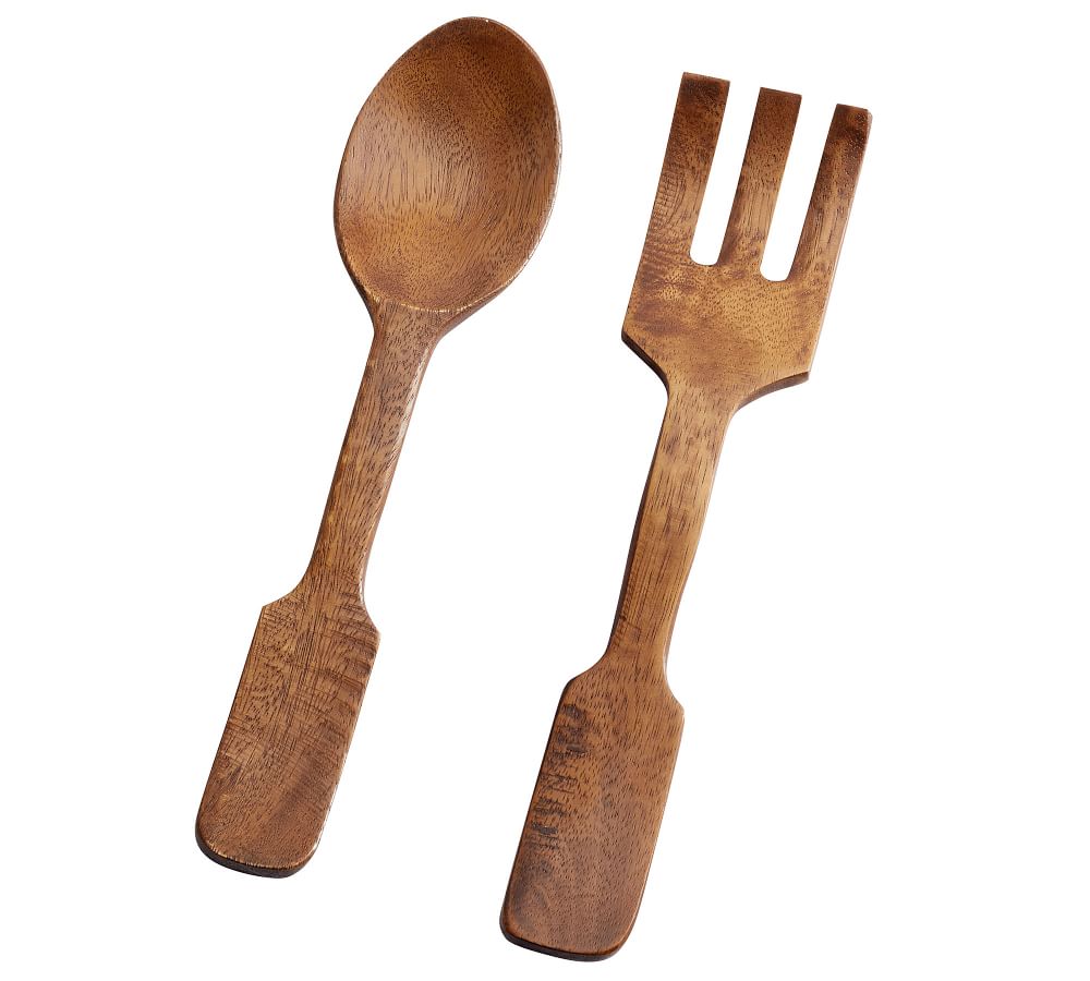 Vintage Mango Wood Serving Utensils Pottery Barn