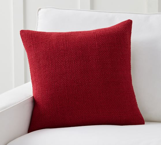 red square pillow