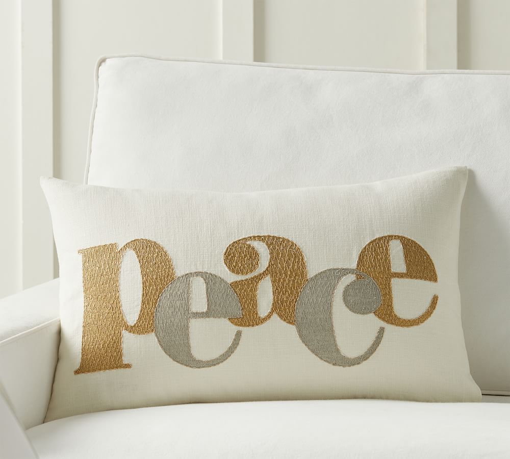 peace throw pillow