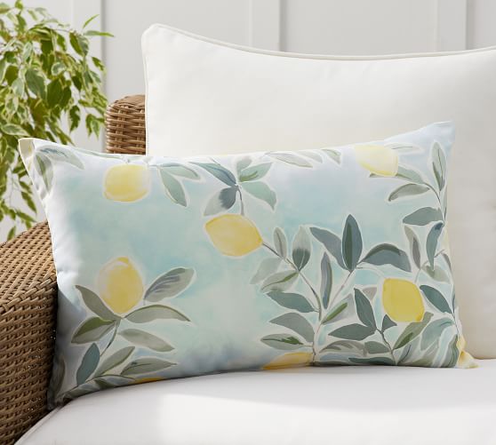 lemon cushions and throws