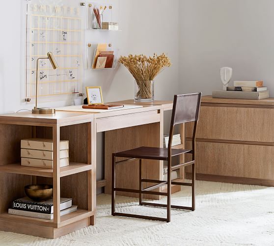Pacific 74 Desk With Bookcases Pottery Barn Desk With Bookcases Pottery Barn, Pottery Barn Office Furniture