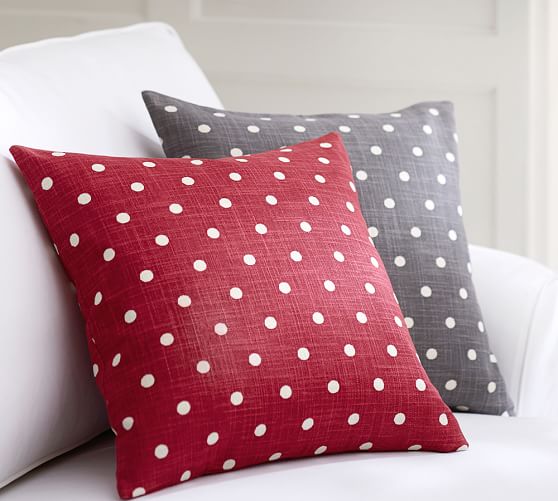 polka dot cushion