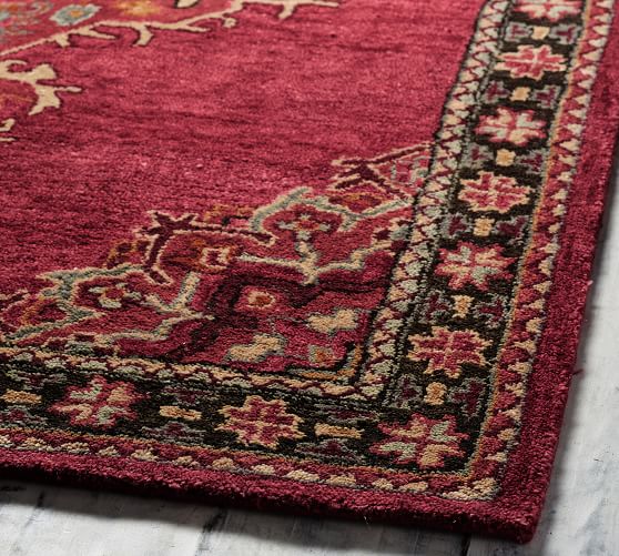 Red Multi Aamir Persian Rug Pottery Barn, Rugs At Pottery Barn