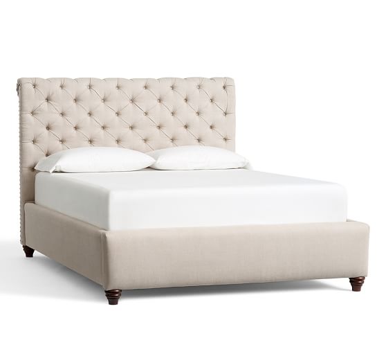 Chesterfield Tufted Upholstered Bed Pottery Barn Chesterfield Tufted Upholstered Bed, Pottery Barn King Size Bed