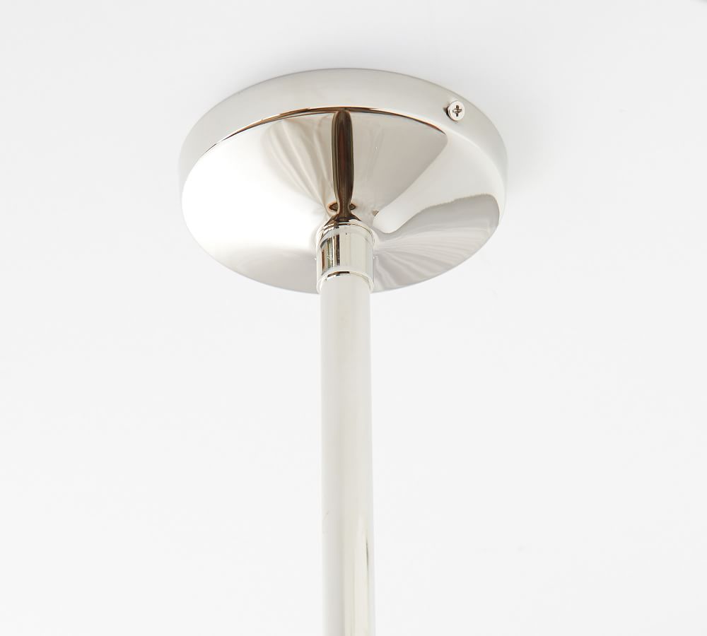 textured glass linear chandelier