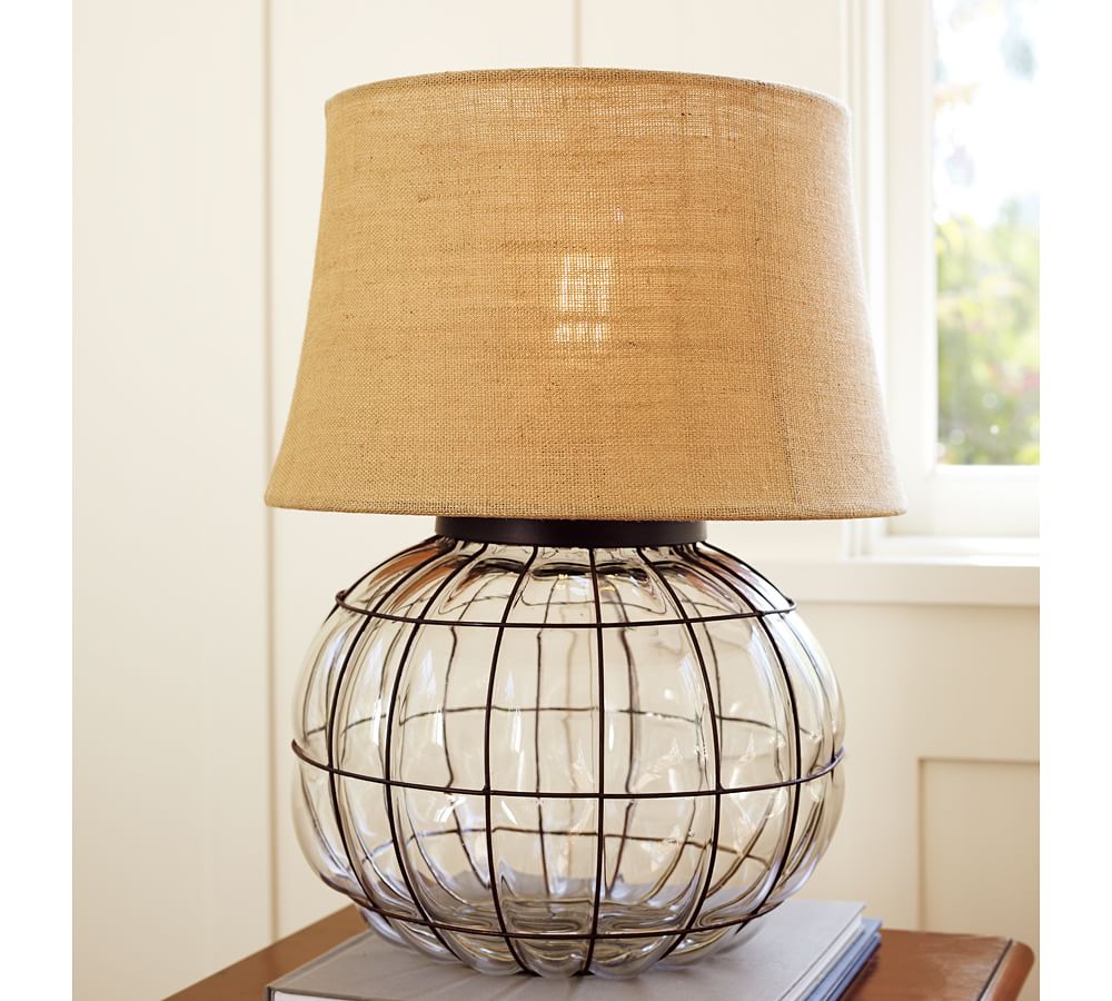 Caged Glass Table Lamp Pottery Barn, Metal Cage Table Lamp