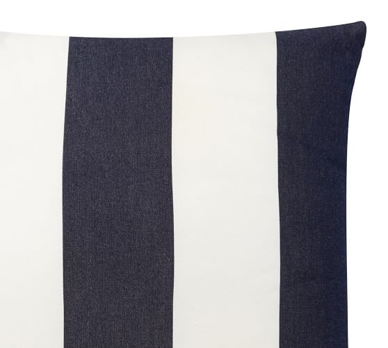 pottery barn navy pillows