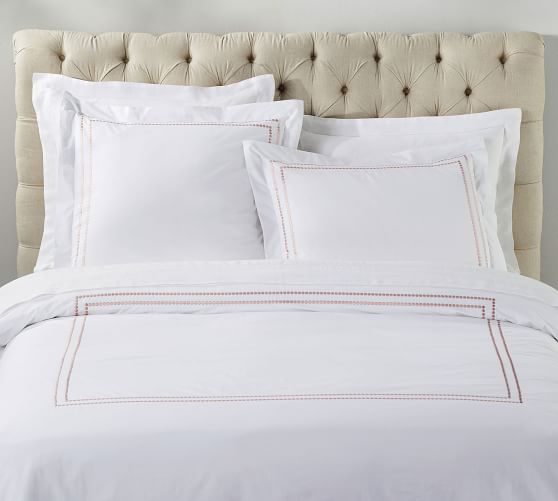 Pearl Organic Percale Duvet Cover, Pottery Barn Queen Duvet Cover