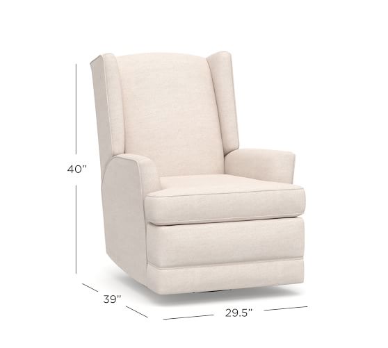 pottery barn wingback glider