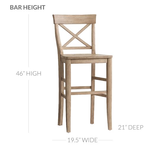 Aaron Bar Counter Stools Pottery Barn, What Height Stool For Bar