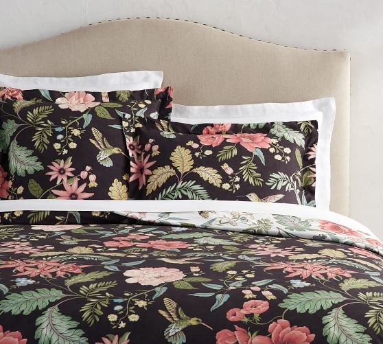 pottery barn floral sheets