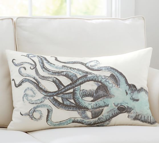 octopus throw pillow