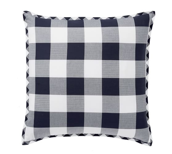 gingham pillow shams