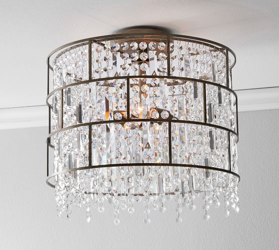 pottery barn arden crystal chandelier