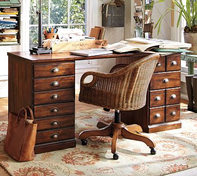 Printer S Rectangular Desk Office Pottery Barn Office Desk Pottery Barn, Pottery Barn Office Furniture