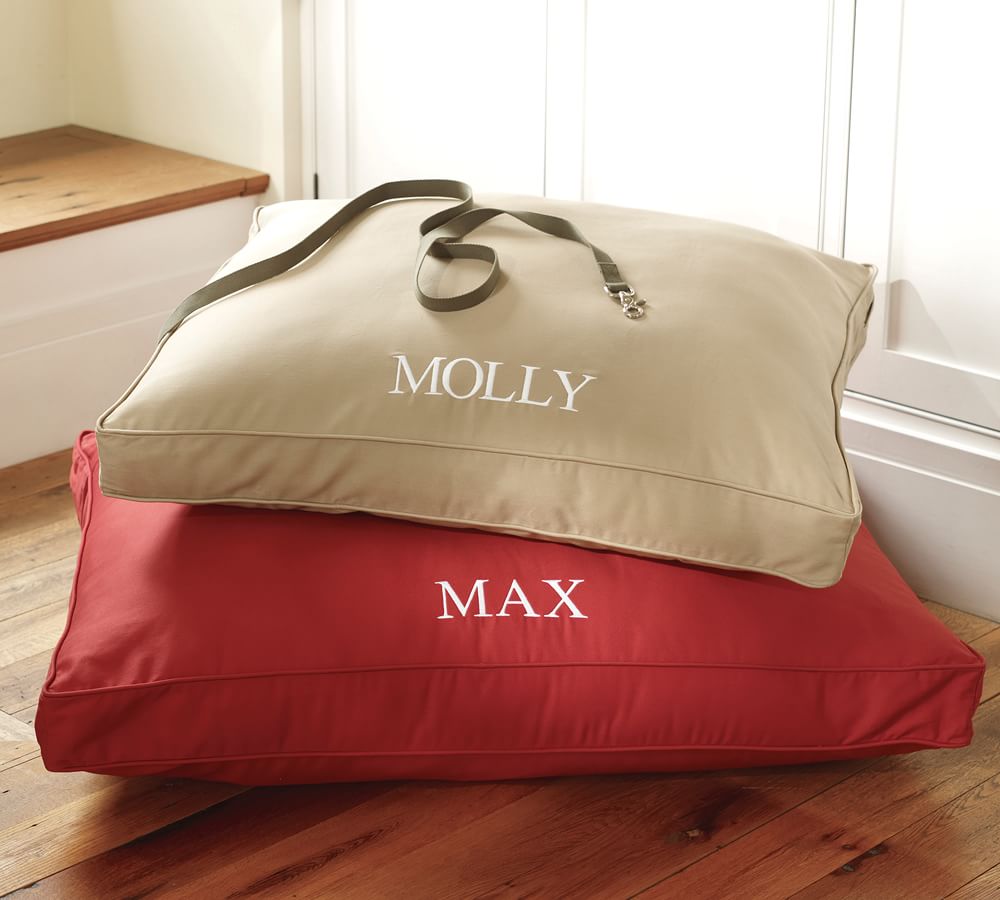 monogrammed dog bed