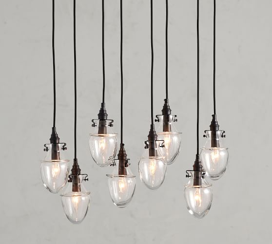 Alvar 8 Light Chandelier Pottery Barn, Chandelier With Individual Lamp Shades Pottery Barn