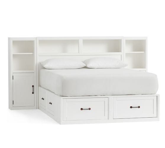 Stratton Storage Bed Headboard, King Bed Headboard With Shelves