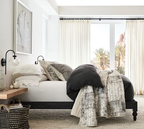 pottery barn bed pillows