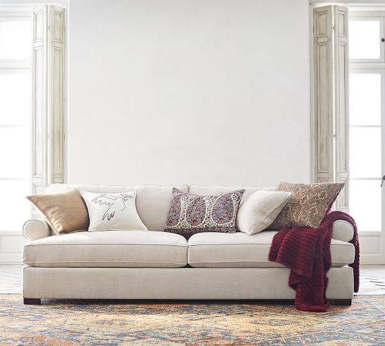Townsend Roll Arm Fabric Sofa Pottery, Pottery Barn Sofas