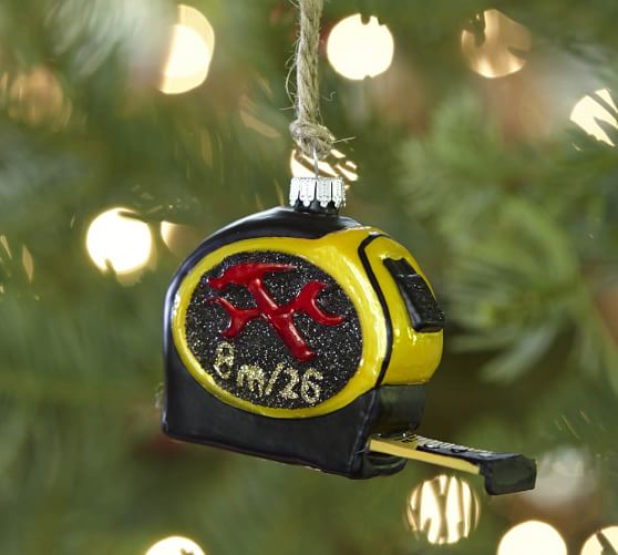 Tape Measure Christmas Ornament Pottery Barn
