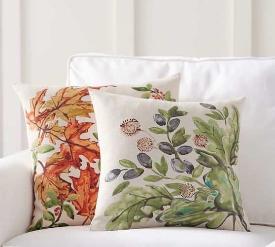 pottery barn fall pillow covers