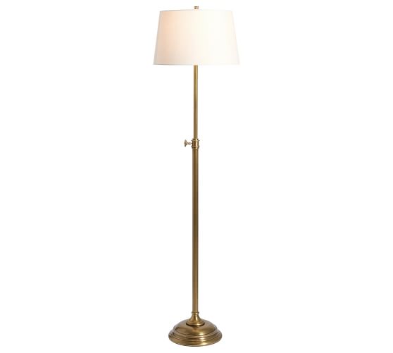 Chelsea Metal Adjustable Floor Lamp, Floor Lamps With Table Pottery Barn