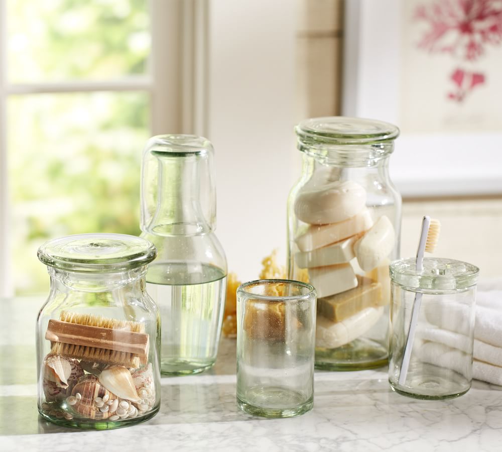 Recycled Glass Bath Accessories Pottery Barn