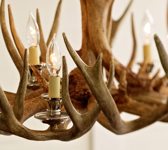 Faux Antler Chandelier Pottery Barn Faux Antler Chandelier Pottery Barn, Pottery Barn Small Antler Chandelier
