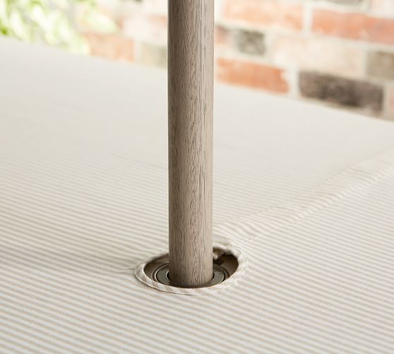 Wheaton Umbrella Hole Tablecloth Pottery Barn Wheaton Umbrella Hole Tablecloth, Patio Tablecloths With Umbrella Hole
