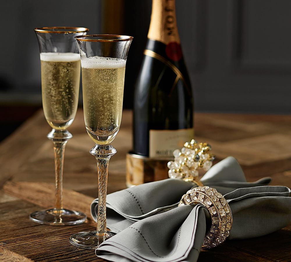 Louis Champagne Flute, Set of 2 Pottery Barn