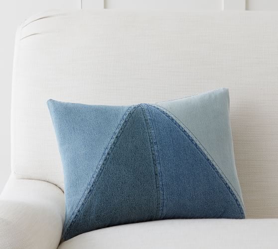 denim pillows pottery barn